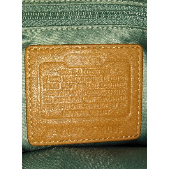 Coach Penelope Pebbled Leather Satchel Off White - Picture 7 of 8